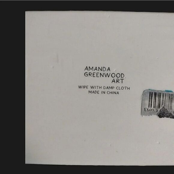 Amanda Greenwood Designer Art Glam Porcelain Trinket Decor Tray NWT - Picture 13 of 13